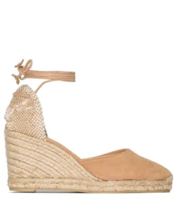 Castaner 'Carina 8 007' Beige Clover Detail Espadrilles Shoes