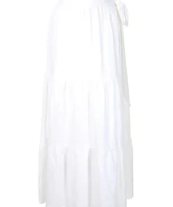 Faithfull The Brand ‘Cavaretta’ Linen Wrap Midi Skirt Clothing