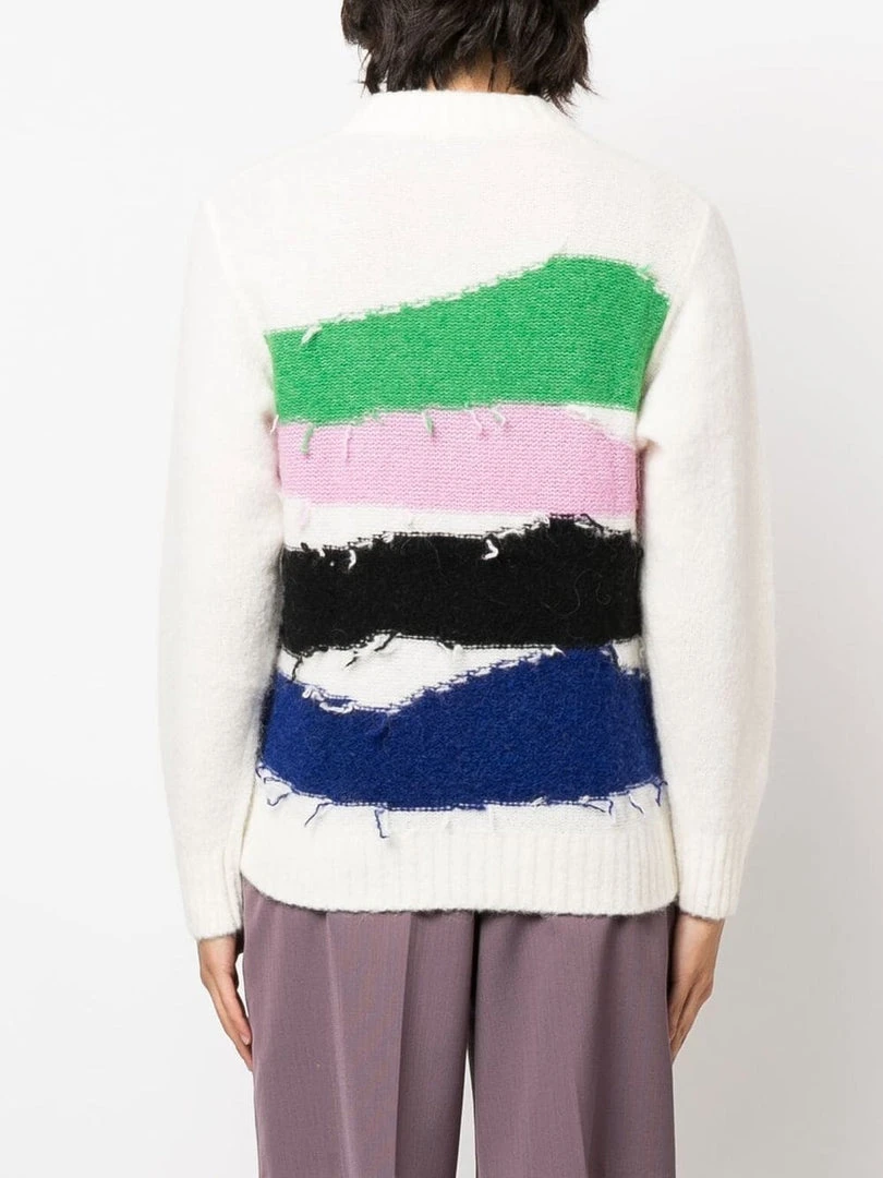 Baum Und Pferdgarten 'Cecilee' Frayed Stripe Knit Sweater Clothing 6 Baum Und Pferdgarten 'Cecilee' Frayed Stripe Knit Sweater Clothing