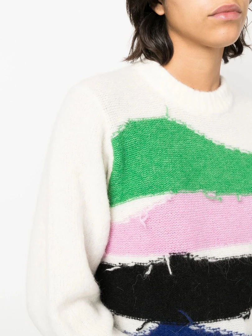 Baum Und Pferdgarten 'Cecilee' Frayed Stripe Knit Sweater Clothing 7 Baum Und Pferdgarten 'Cecilee' Frayed Stripe Knit Sweater Clothing