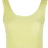 Baum Und Pferdgarten Clothing Lime 'Cesya' Cropped Knit Vest 1 Baum Und Pferdgarten Clothing Lime 'Cesya' Cropped Knit Vest