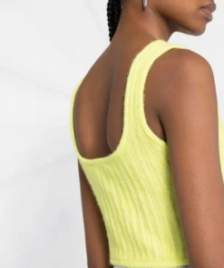 Baum Und Pferdgarten Clothing Lime 'Cesya' Cropped Knit Vest