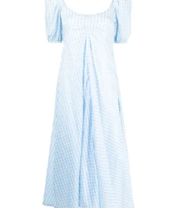 Faithfull The Brand 'Charlize' Gingham Midi Dress Clothing