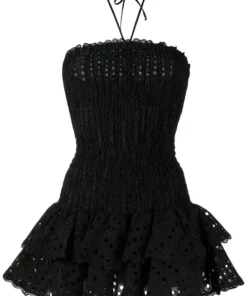 Charo Ruiz Black'Megan' Short Dress Clothing