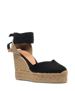 Castaner Black 'Chiara T 8ED' Espadrilles