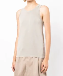 Studio Nicholson 'Circa' Crepe Racer Vest New In