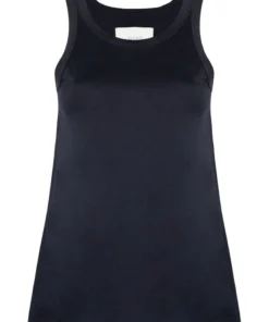 Studio Nicholson Navy 'Circa' Jersey Racer Vest