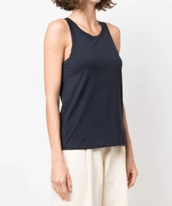 Studio Nicholson Navy 'Circa' Jersey Racer Vest