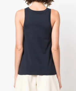 Studio Nicholson Navy 'Circa' Jersey Racer Vest