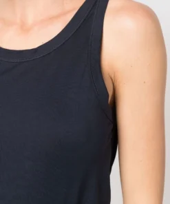 Studio Nicholson Navy 'Circa' Jersey Racer Vest