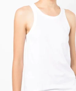 Studio Nicholson White 'Circa' Jersey Racer Vest New In