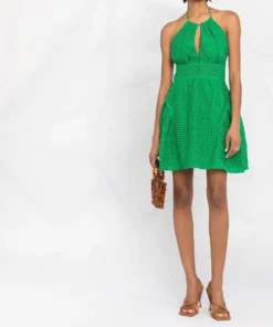 Self Portrait 'Cotton Broderie Anglaise Mini Dress'