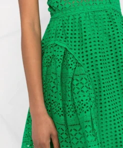 Self Portrait 'Cotton Broderie Anglaise Mini Dress'