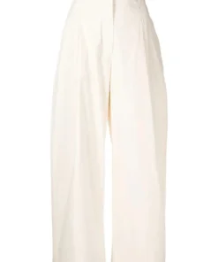 Studio Nicholson Cream'Dordoni' Voluminous Pleated Pants