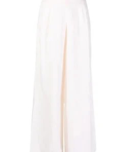 Faithfull The Brand Cream 'Malta' Wide Leg Trousers