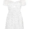 Self Portrait Clothing 'Crinkle Chiffon Dot Mini Dress'