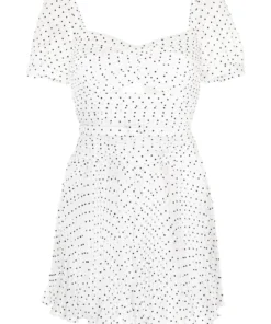 Self Portrait Clothing 'Crinkle Chiffon Dot Mini Dress'