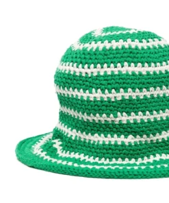 Faithfull The Brand New In Green 'Crochet Bucket Hat'