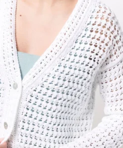 Vince Clothing 'Crochet Cardigan'