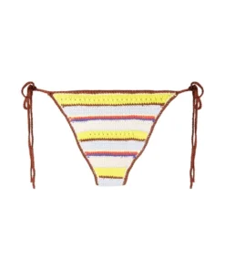 Ganni 'Crochet Striped Bikini Bottoms'