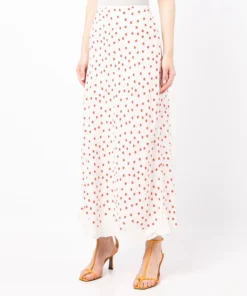 Rixo London 'Crystal' Polka Dot Slip Skirt