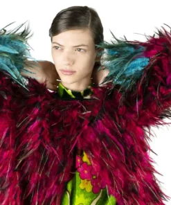 DRIES VAN NOTEN Accessories Pink ‘Goodie’ Embellished Fabric Necklace