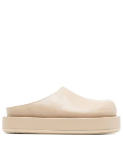 Paloma Barcelo Light Beige 'Daga' Platform Mules