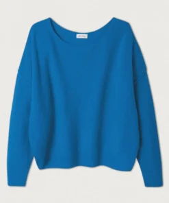 American Vintage New In Blue 'Damsville H22' Knit Sweater