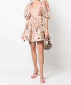 Zimmermann 'Dancer Puff Sleeve Mini Dress'