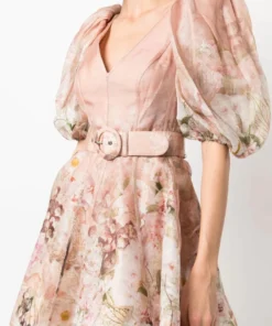 Zimmermann 'Dancer Puff Sleeve Mini Dress'