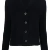 Vince 'Dark Navy V-neck Knit Cardigan' Clothing