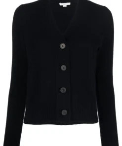 Vince 'Dark Navy V-neck Knit Cardigan' Clothing