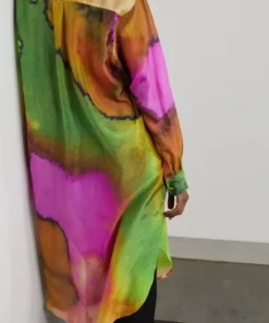 DRIES VAN NOTEN 'Dayley' Multicoloured Printed Shirt Dress Clothing