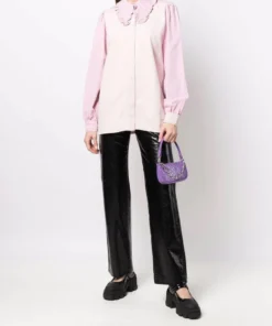 Ganni 'Denim Block Coloured Blouse'