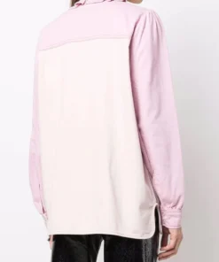 Ganni 'Denim Block Coloured Blouse'