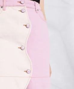 Ganni 'Denim Block Coloured Skirt'