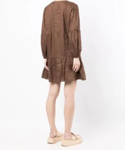 Faithfull The Brand 'Dija' Buttoned Mini Dress