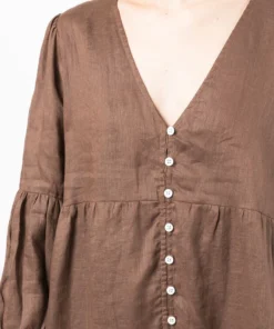 Faithfull The Brand 'Dija' Buttoned Mini Dress