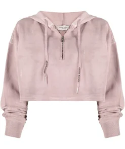 Golden Goose Clothing 'Distressed Cropped Hoodie'