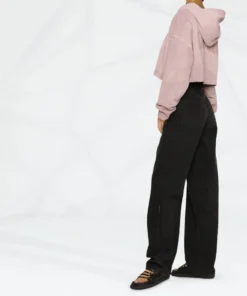 Golden Goose Clothing 'Distressed Cropped Hoodie'