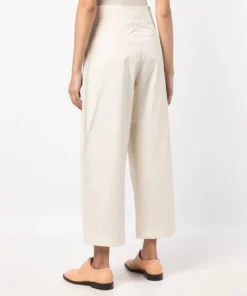 Studio Nicholson Cream 'Dordoni' Voluminous Pleated Pants