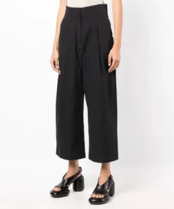 Studio Nicholson Dark Navy 'Dordoni' Voluminous Pleated Pants New In