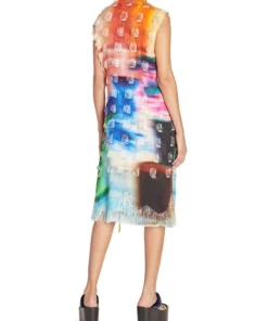 DRIES VAN NOTEN 'Dosmos' Fringe Trim Wrap Dress