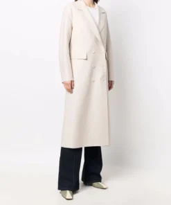 Harris Wharf London Clothing 'Double Breasted Tailored Midi Coat'
