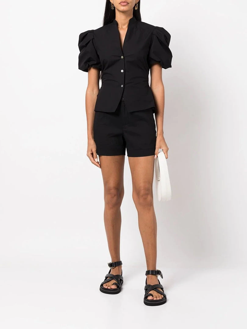 Vince New In Black 'Draped Puff Sleeve Blouse' 4 Vince New In Black 'Draped Puff Sleeve Blouse'