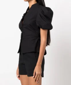 Vince New In Black 'Draped Puff Sleeve Blouse' 9 Vince New In Black 'Draped Puff Sleeve Blouse'