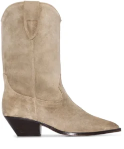 Isabel Marant Faded Taupe ‘Duerto’ Leather Boots New In