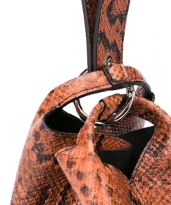 Elena Ghisellini Bags 'Vanity S Python Print' Bucket Bag