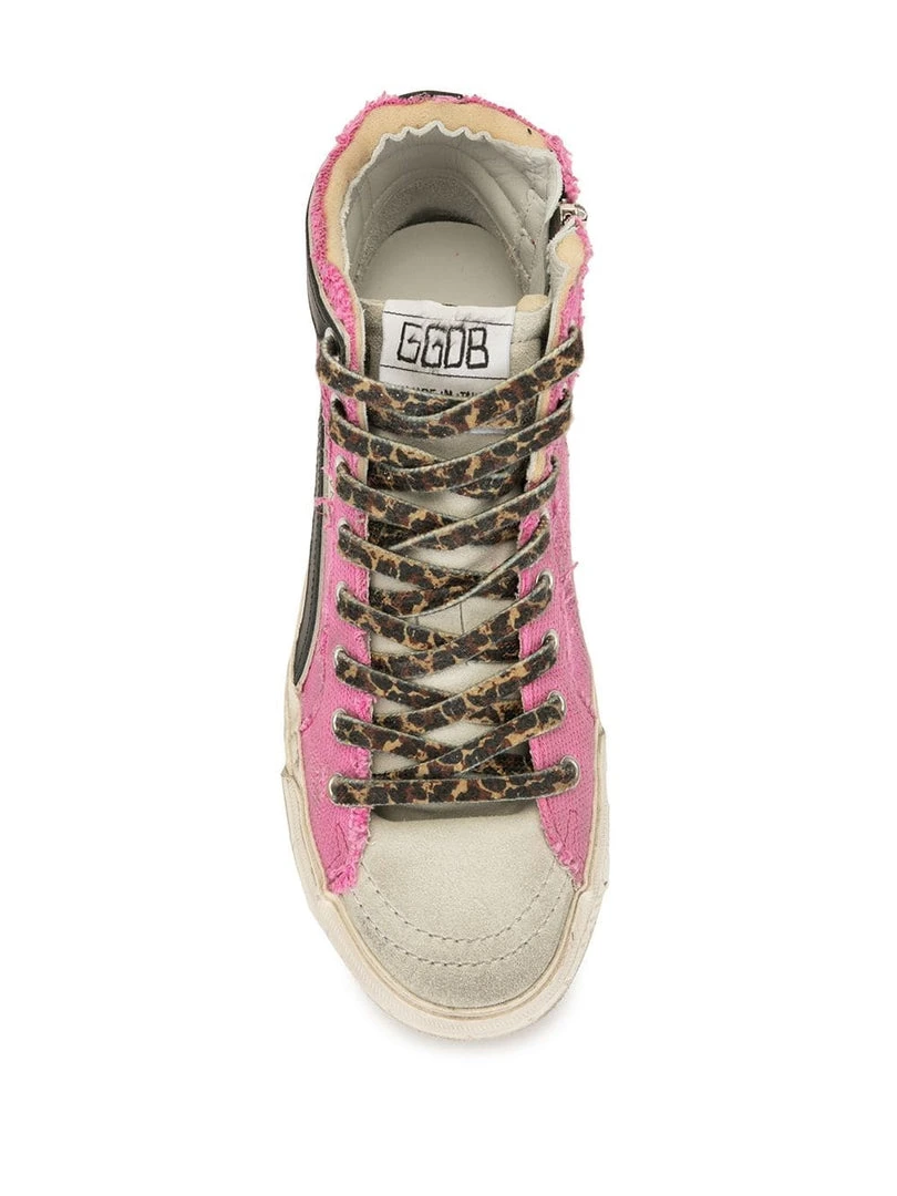 Golden Goose 'Pink Graffiti Detail Hi-Top Trainers' Shoes 6 Golden Goose 'Pink Graffiti Detail Hi-Top Trainers' Shoes