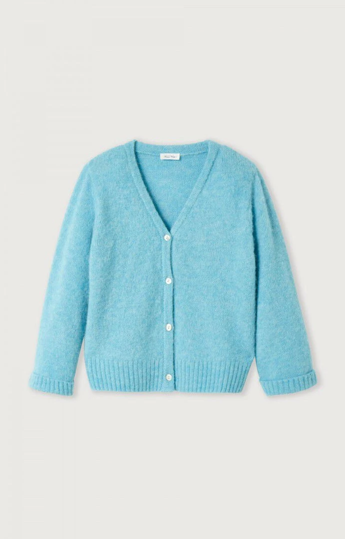 American Vintage Blue 'East 19G' Knit Cardigan 3 American Vintage Blue 'East 19G' Knit Cardigan